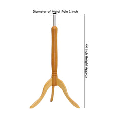 Display Guru Light Wood Tripod Stand