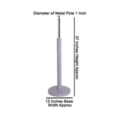 Display guru Premium Silver wood round base stand for tailor mannequins and dressmaker dummies