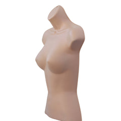 Display Guru Half Body Form 3 Quarter Dark Skin Female Hanging Mannequin for Shop Bust Display