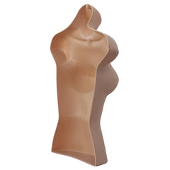 Display Guru Half Body Form 3 Quarter Dark Skin Female Hanging Mannequin for Shop Bust Display