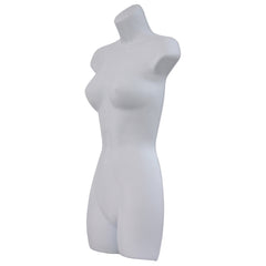 Display Guru Female Full Size White Hanging Body Form Display Mannequin