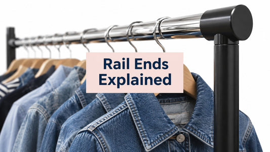 Clothes Rail Ends Explained for UK Retail Displays