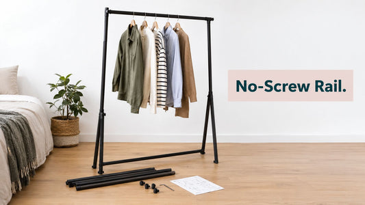 Clothes Rail No Screws: The Complete Setup Guide