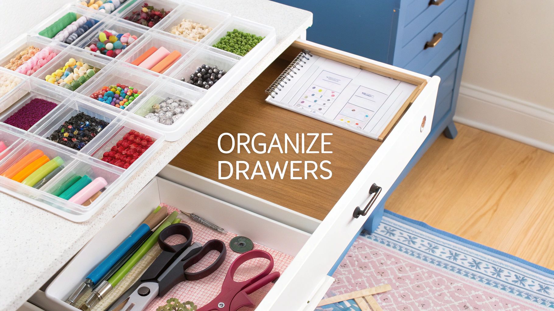 Your Guide to Craft Storage Drawer Organization - Display Guru Tailor ...