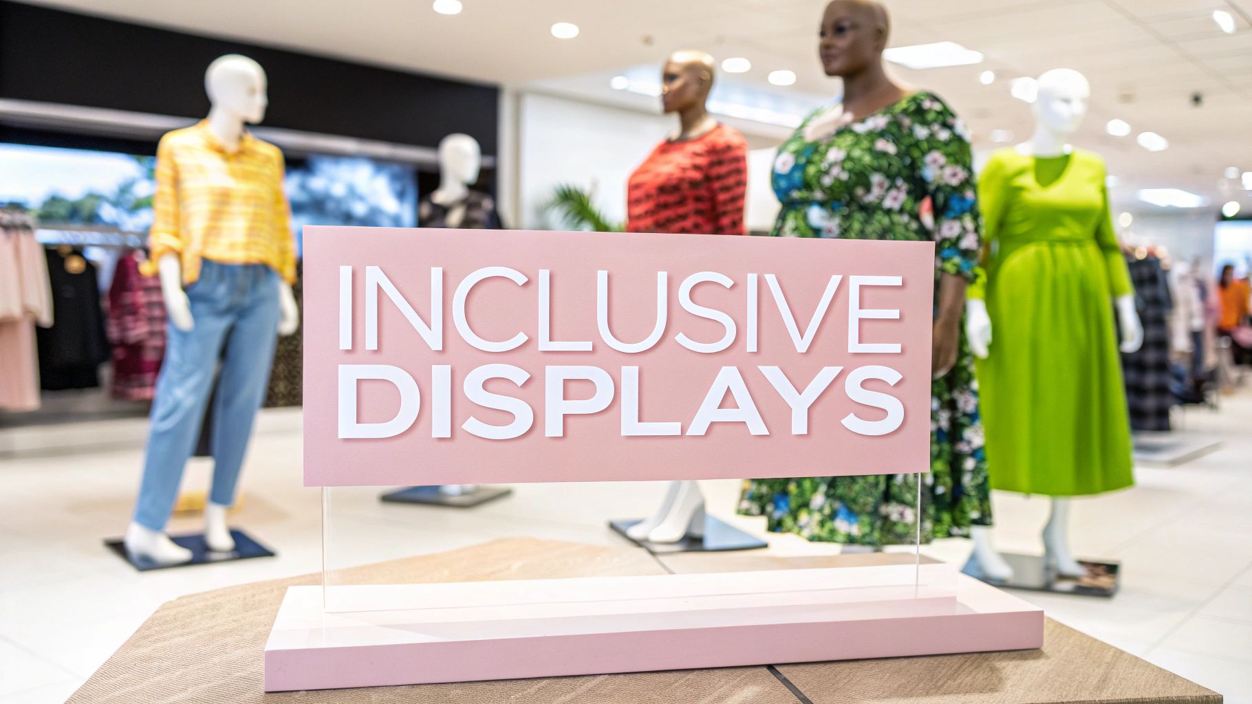 Inclusive Store Plus Size Mannequins | Stylish & Inclusive Store Displays - Display ...