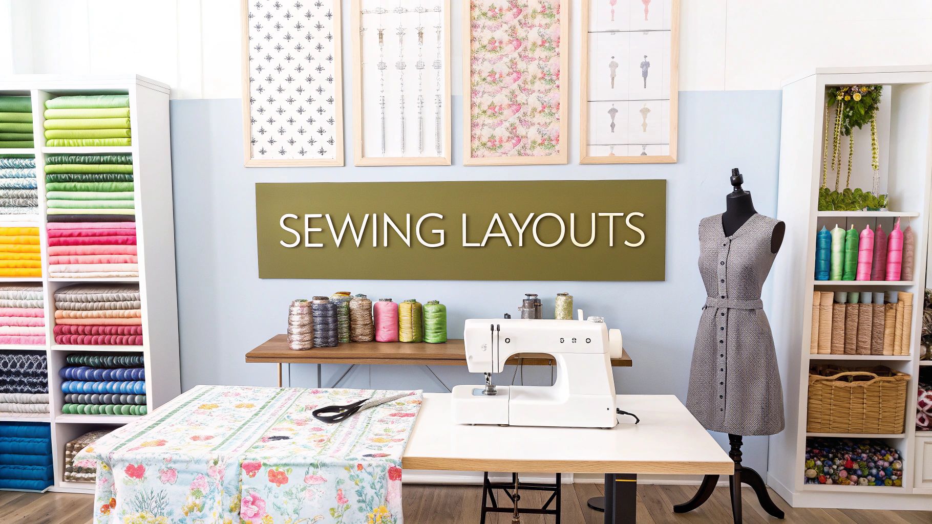 7 Sewing Room Layout Ideas to Transform Your Space in 2025 - Display ...