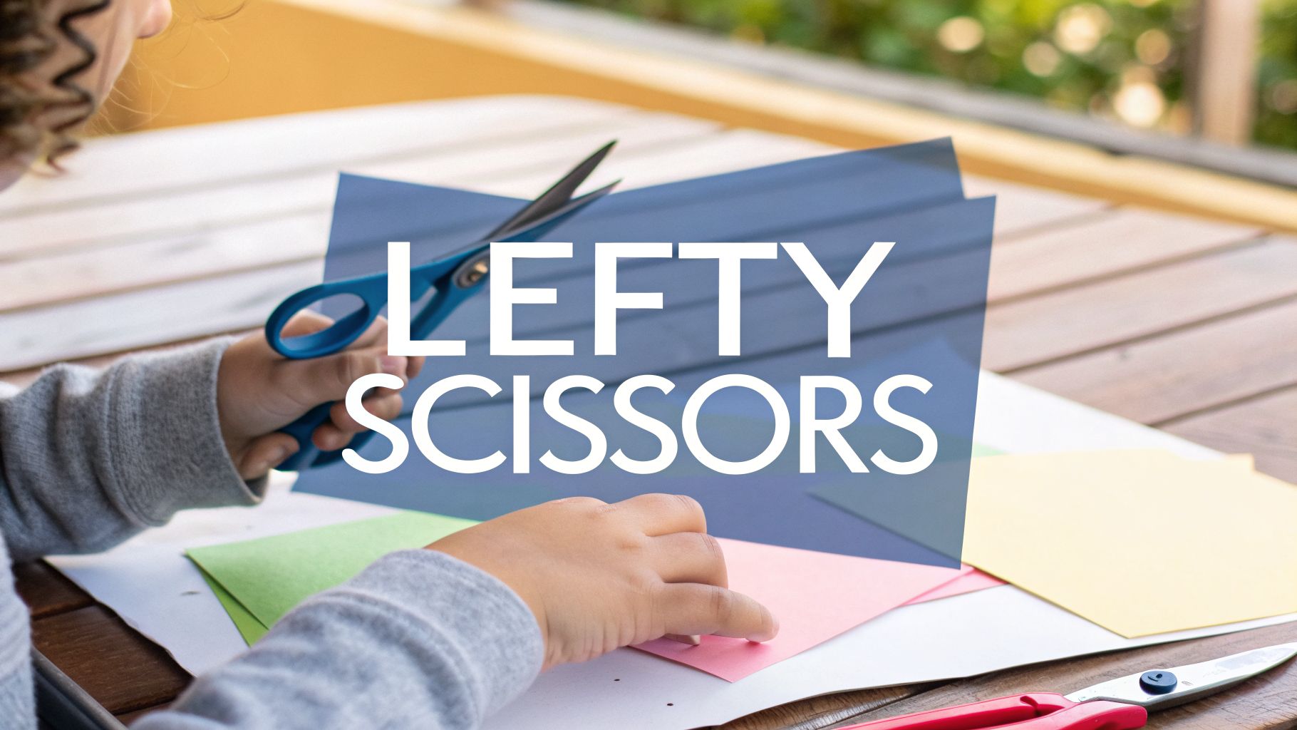 Left handed children scissors: Safe, Easy Cuts for Kids - Display Guru ...