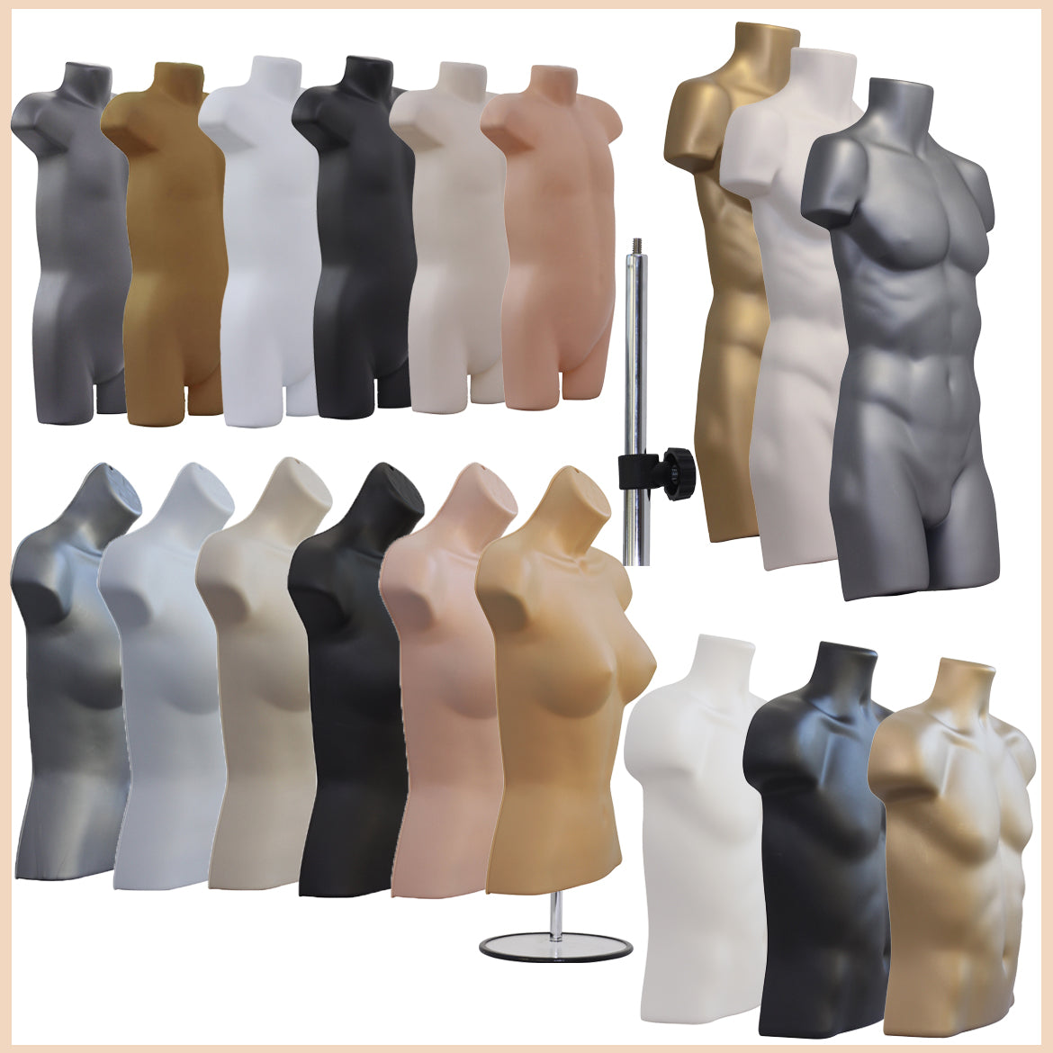 Body Forms - Display Guru Tailor Dummies & Garment Rails