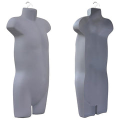 Display Guru Kids/Children’s Silver Hanging Body form Mannequin for Shop Bust Display