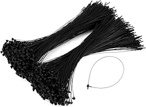 Display Guru Plastic Loop Pins – 5000pcs Box White & Black