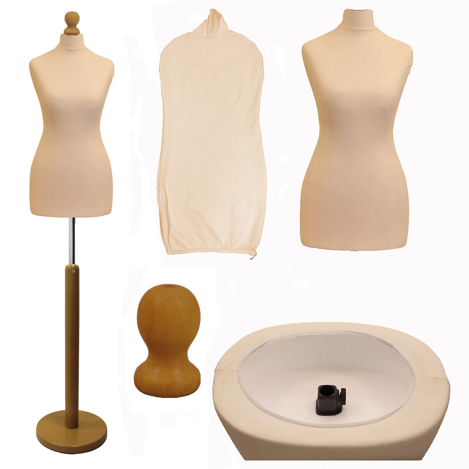 Female cream toro with lightwood round ase