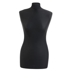 Display Guru Uk Size 6/8 Female Dressmakers Tailors Dummy Mannequin, Black Torso Bust With Black Wood Tripod Stand