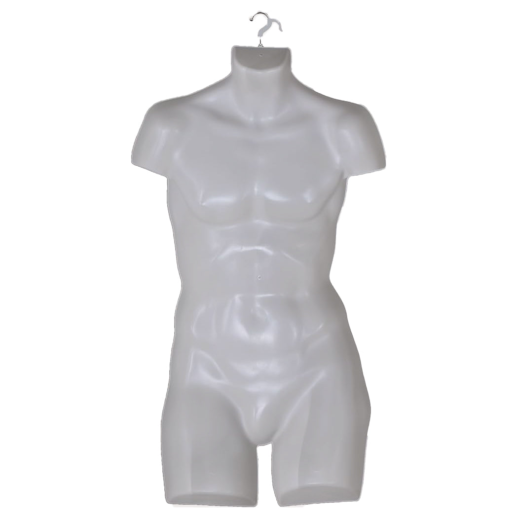 Display Guru Adult Male Full Size Light Skin Hanging Body Form Display Mannequin