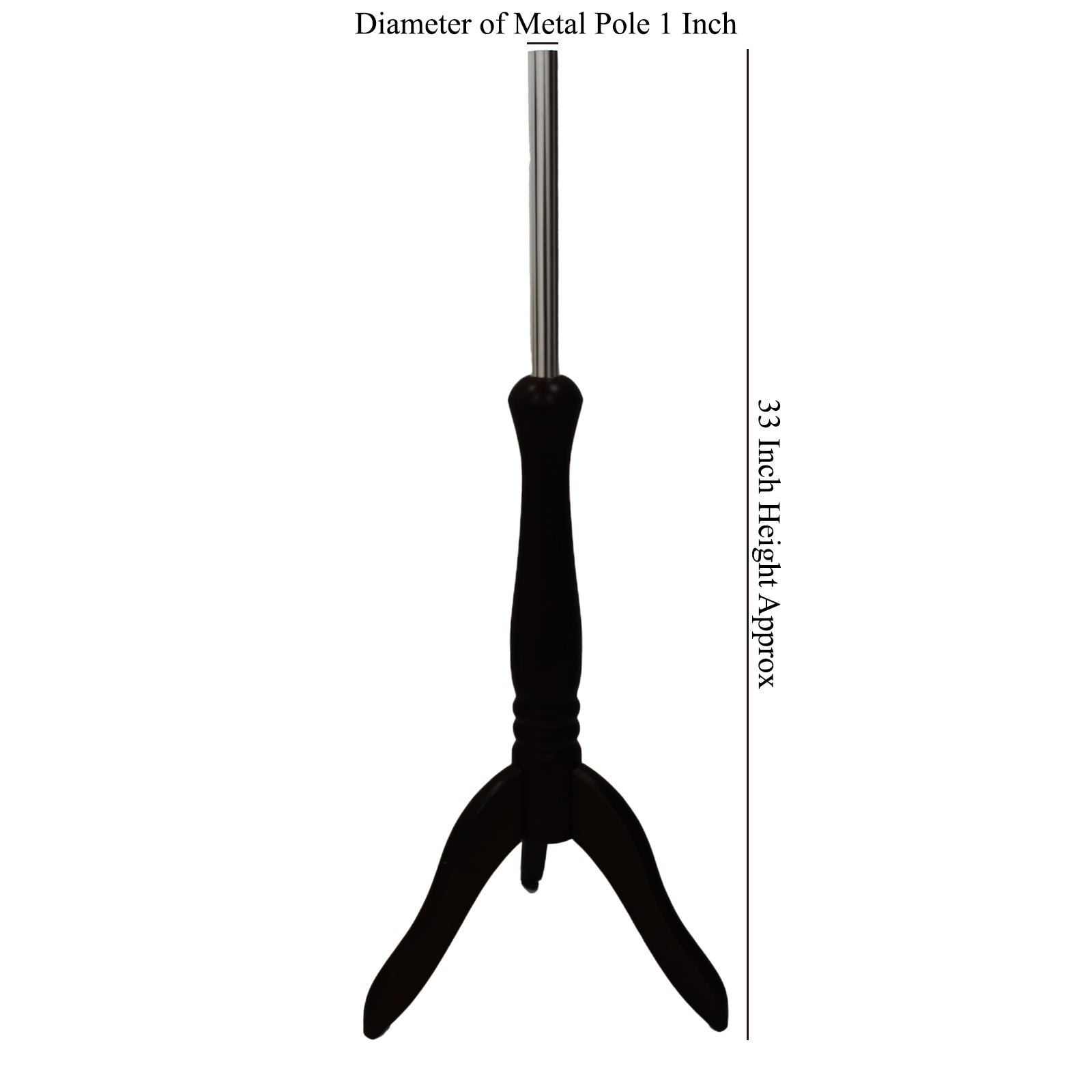 Display Guru Black Wood Tripod Stand For Children’s Mannequins Tailor's Dummy(Ages 2–12)
