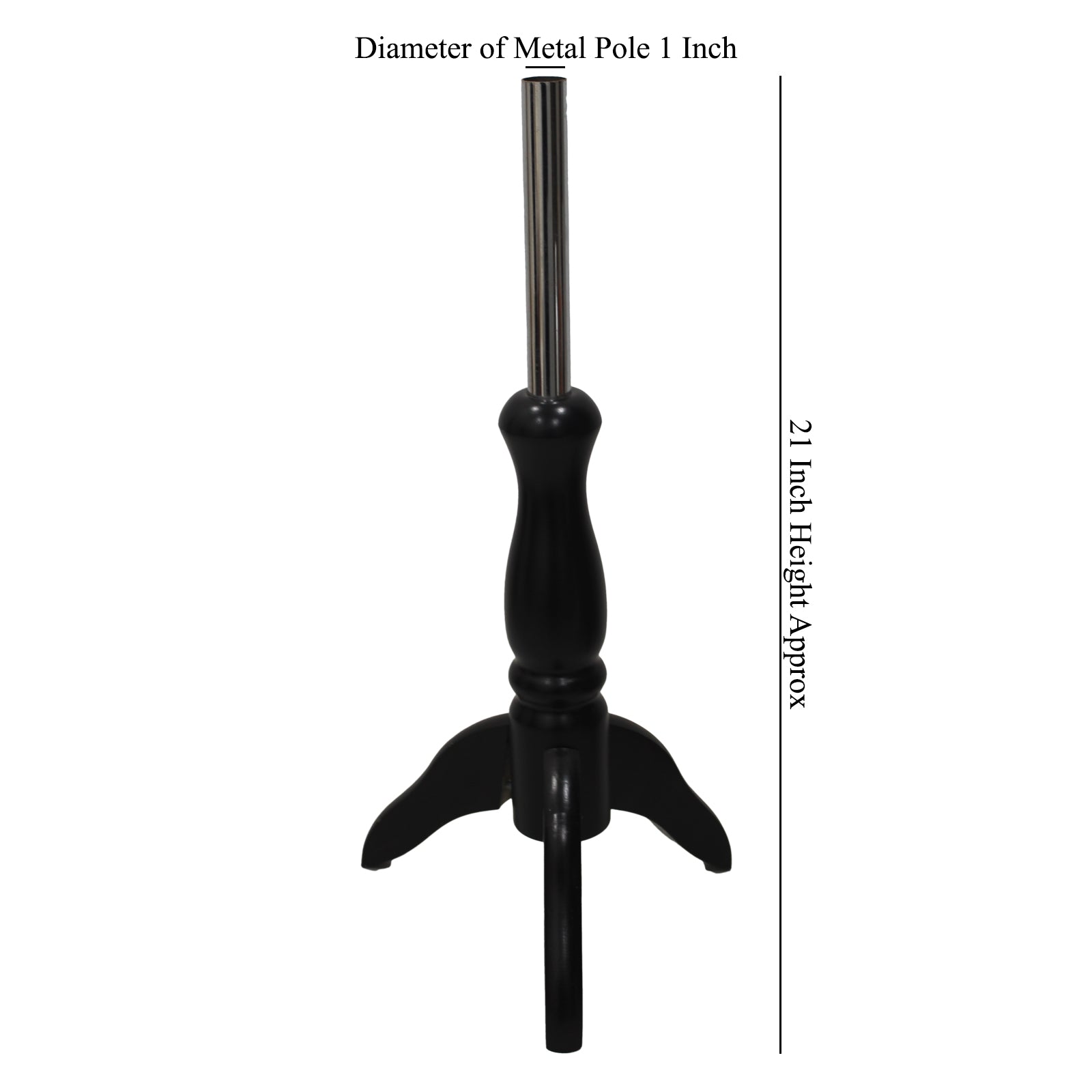 Display Guru Black Wooden Tripod Stand – For Baby/Kids Tailor’s Dummy(Age 1 Year)