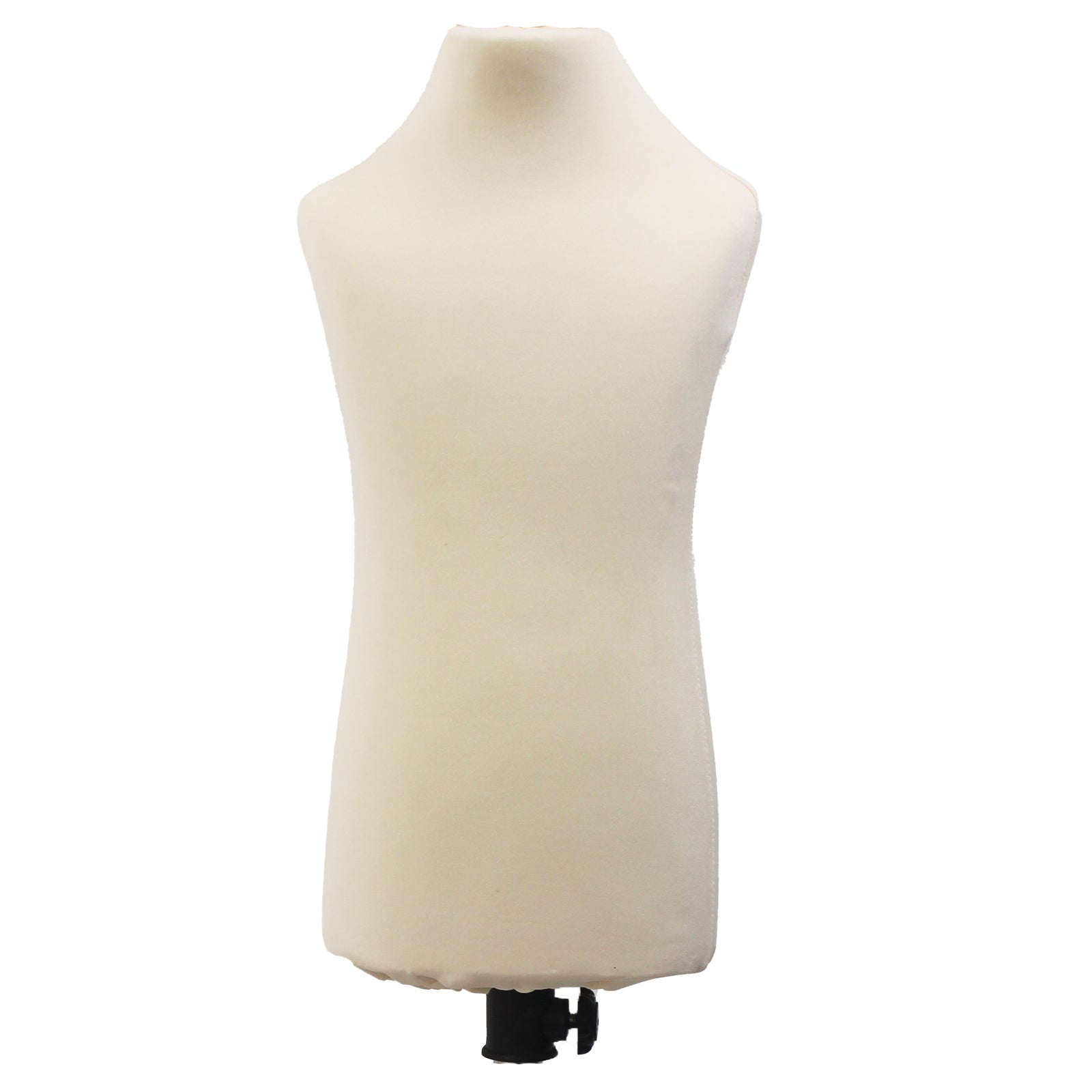 Children Kids Age 2-4 Tailors Dummy Mannequin, Cream Torso Bust with a Red Wood Tripod Stand