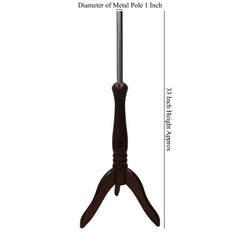 Display Guru Dark Wood Tripod Stand For Children’s Mannequins Tailor's Dummy(Ages 2–12)