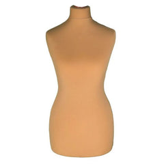 Display Guru Female Uk Size 6/8  Dressmakers Tailors Dummy Mannequin, Gold Torso Bust With Light Wood Tripod Stand
