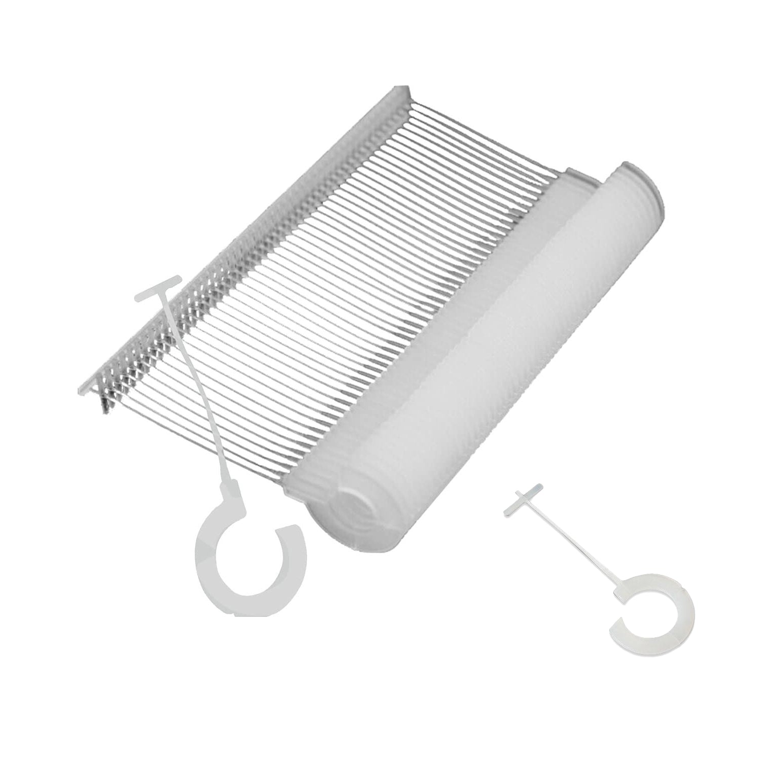 Display Guru Plastic Hook Pins – 5000pcs per Box (White)