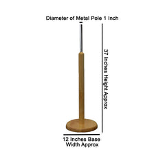 Display guru Premium light wood round base stand for tailor mannequins and dressmaker dummies