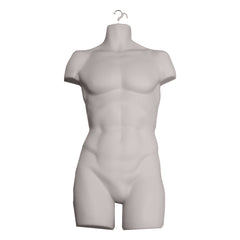 Display Guru Adult Male Full Size Light Skin Hanging Body Form Display Mannequin