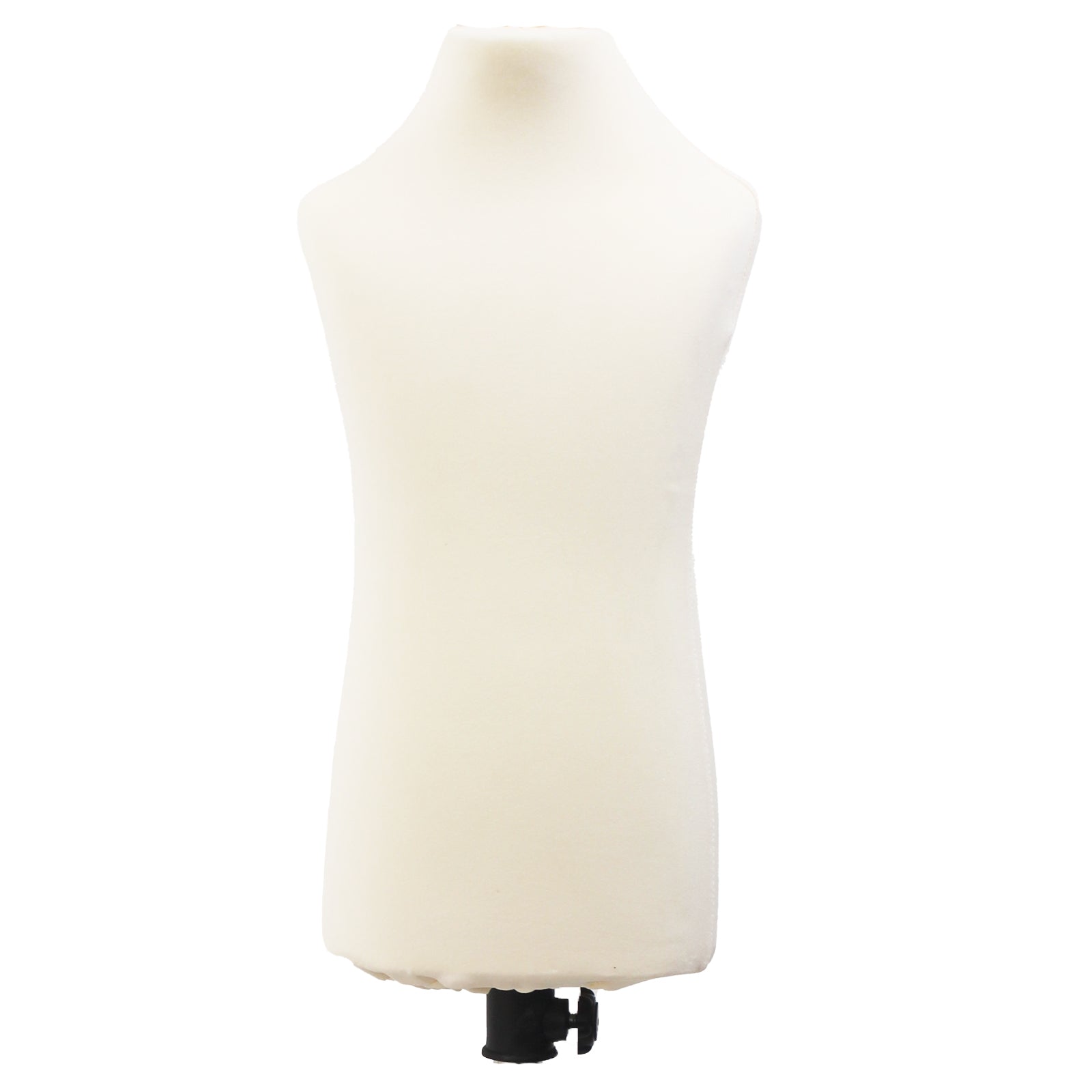 Children Kids Age 2-4 Years Tailors Dummy Mannequin, White Torso Bust with a Dark Wood Round Base