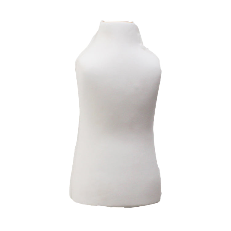 Children Kids Age 1 Tailors Dummy Mannequin, White Torso Bust with a Dark Wood Tripod Stand