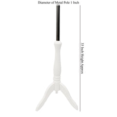Display Guru White Wood Tripod Stand For Children’s Mannequins Tailor's Dummy(Ages 2–12)