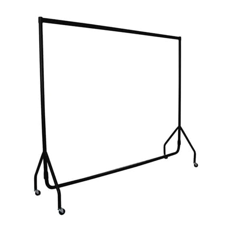 Display Guru Heavy Duty 3ft Long and 5ft High Garment Rail Steel Black Clothes Rail