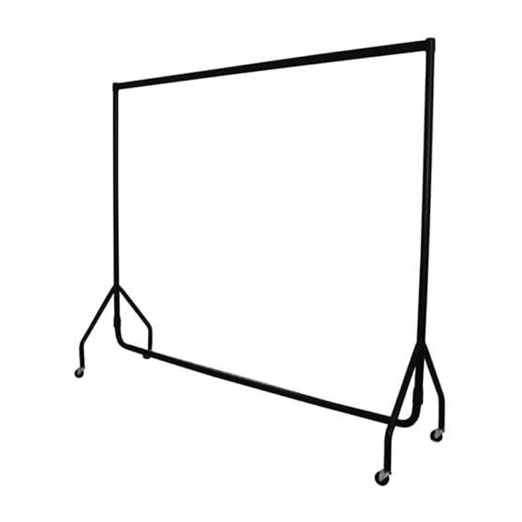 Display Guru Heavy Duty 5ft Long and 5ft High 2-Tier Double Garment Rail Steel Black Clothes Rail
