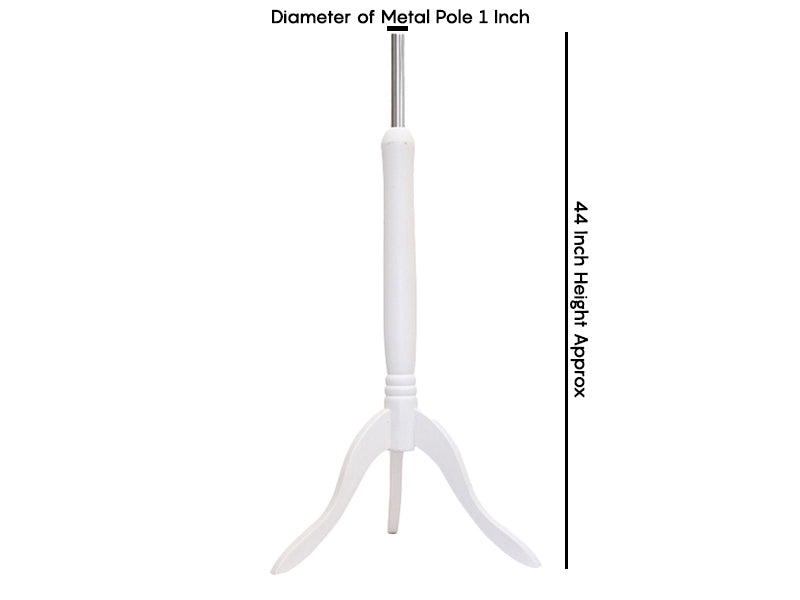 Display Guru Uk Size 6/8 Female Dressmakers Tailors Dummy Mannequin, White Torso Bust With White Wood Tripod Stand