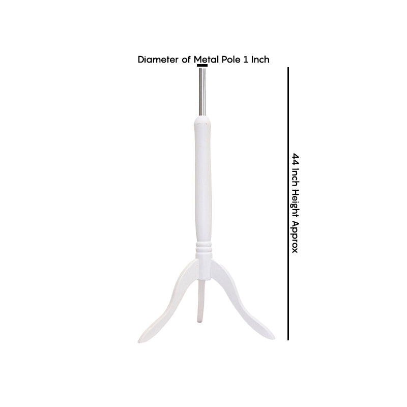 Display Guru Male Dressmakers Tailors Dummy Mannequin, White Torso Bust With White Wood Tripod Stand