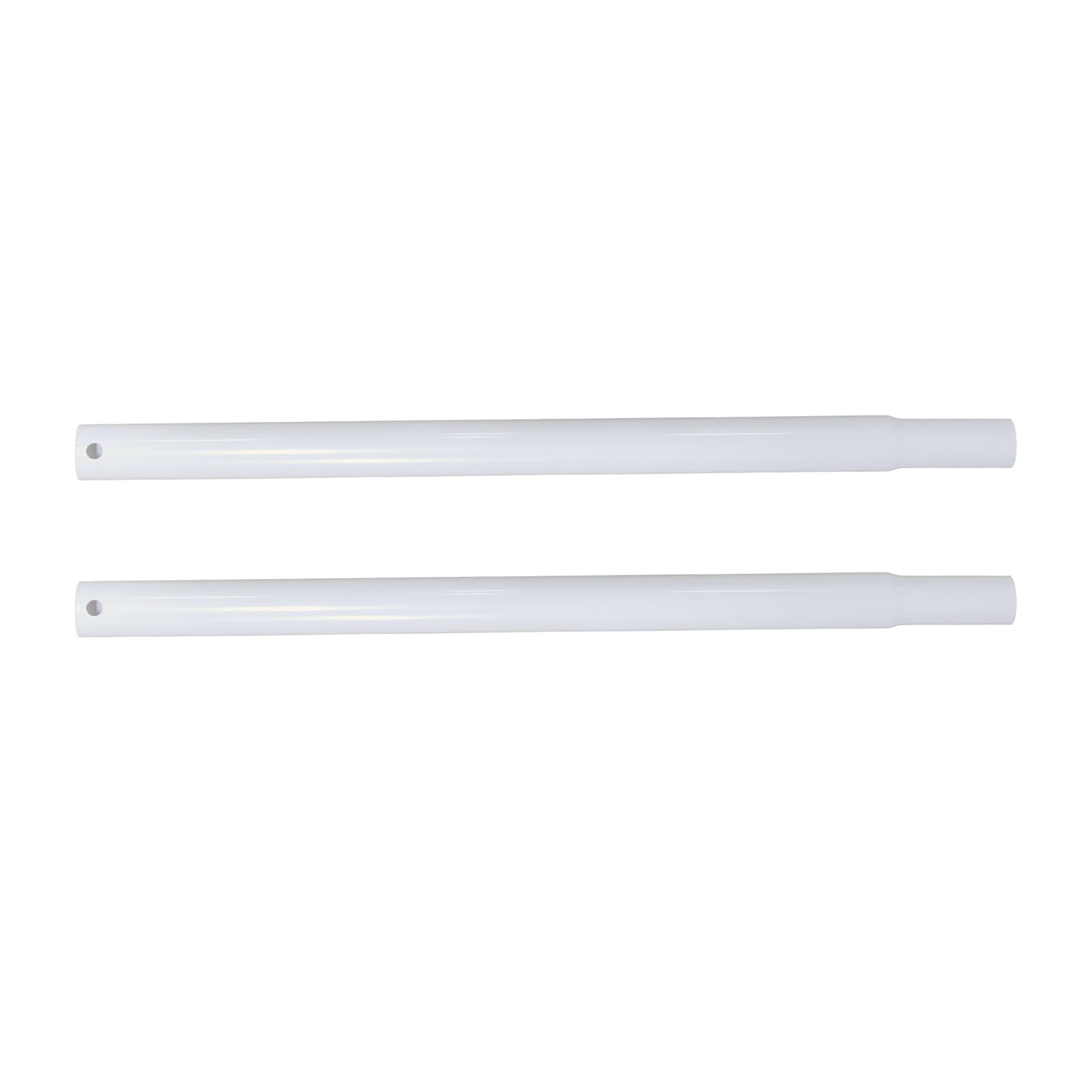 Display Guru White 18 inches Height Extensions Pole for Heavy-Duty Clothes Rail
