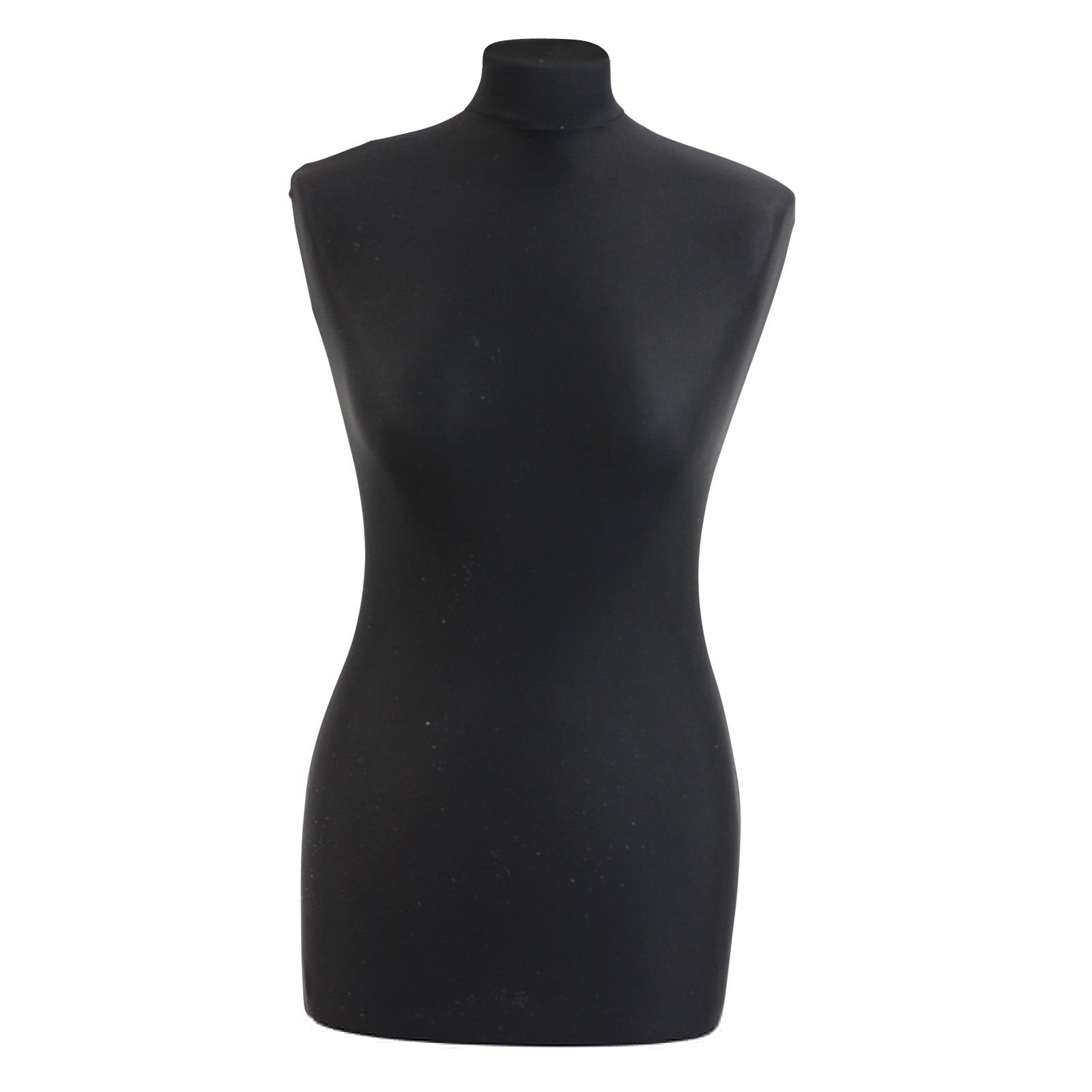 Display Guru Female Uk 8/10 Size Tailors Dummy Dressmakers Mannequin , Black Torso Bust with Black Wood Round Base