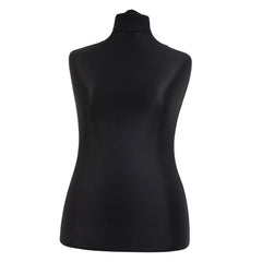 Display Guru Female Uk Size 18/20 Dressmakers Tailors Dummy Mannequin, Black Torso Bust With Red Wood Tripod Stand