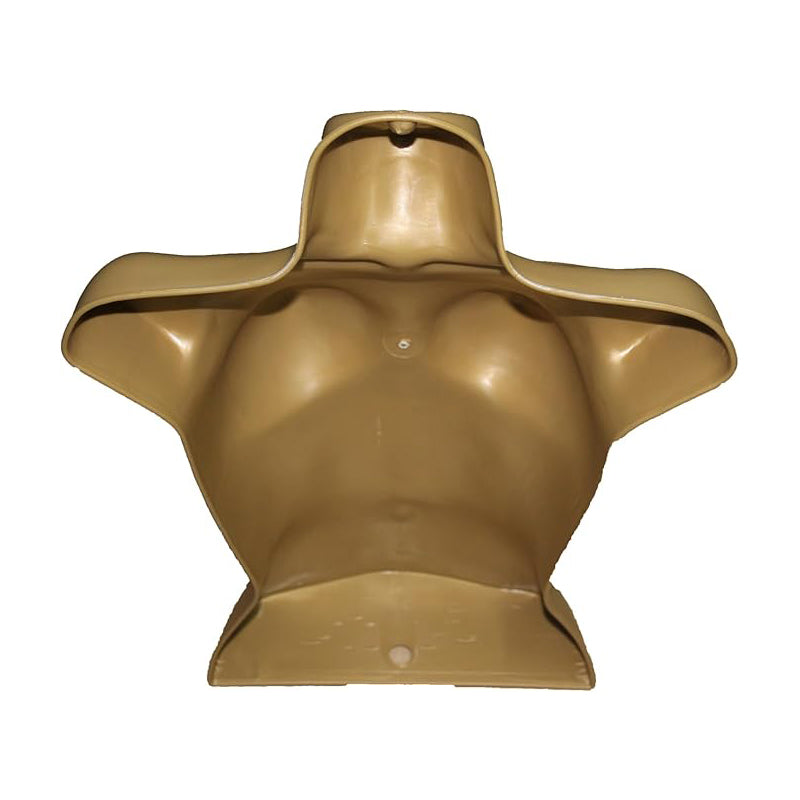 Display Guru Half Body Form 3 Quarter Gold Female Hanging Mannequin for Shop Bust Display
