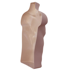 Display Guru Half Body Form 3 Quarter Dark Skin Male Hanging Mannequin Shop Bust Display