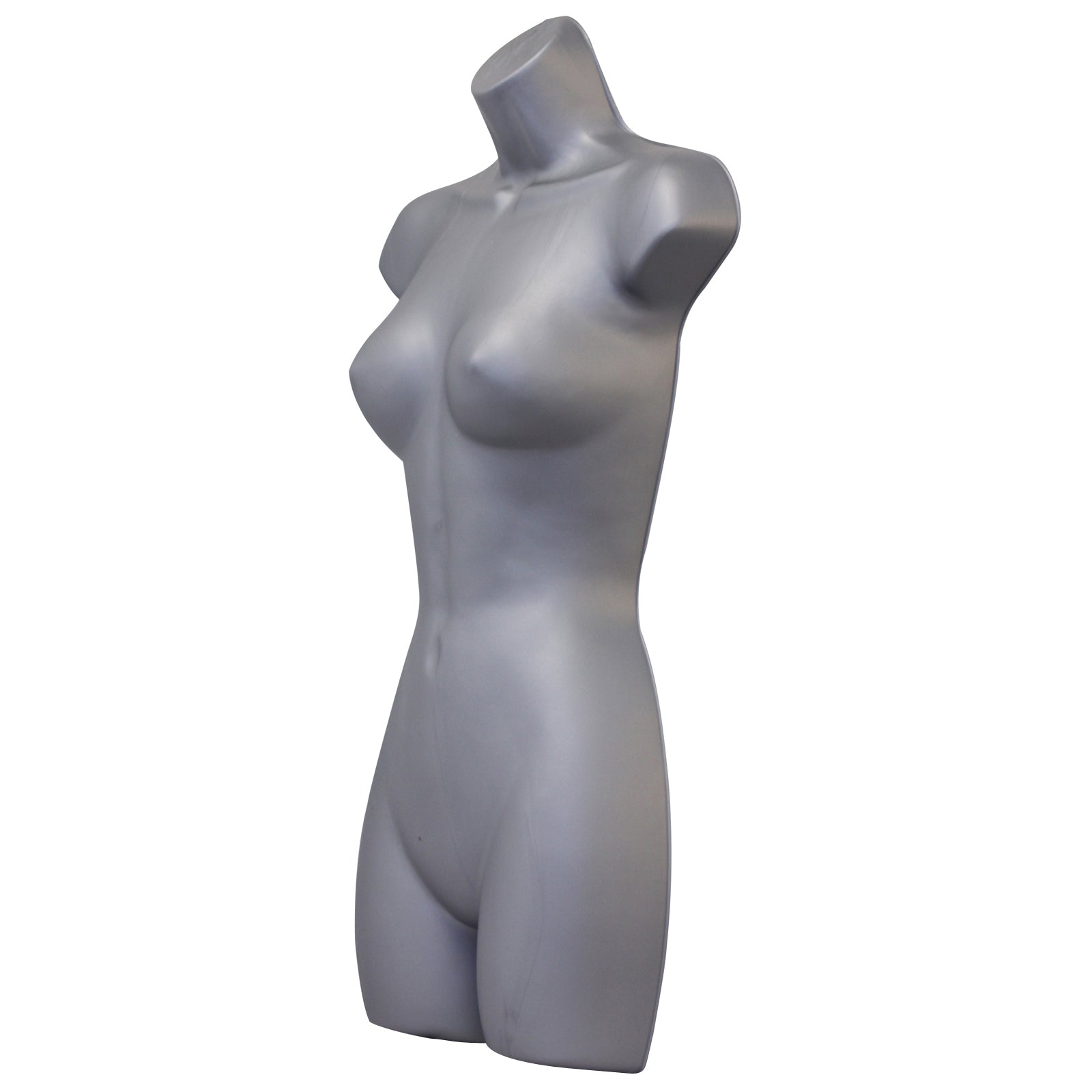 Display Guru Adult Female Full Size Silver Hanging Body Form Display Mannequin