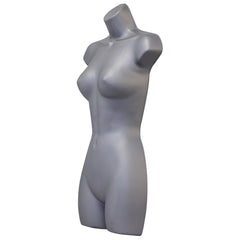 Display Guru Adult Female Full Size Silver Hanging Body Form Display Mannequin