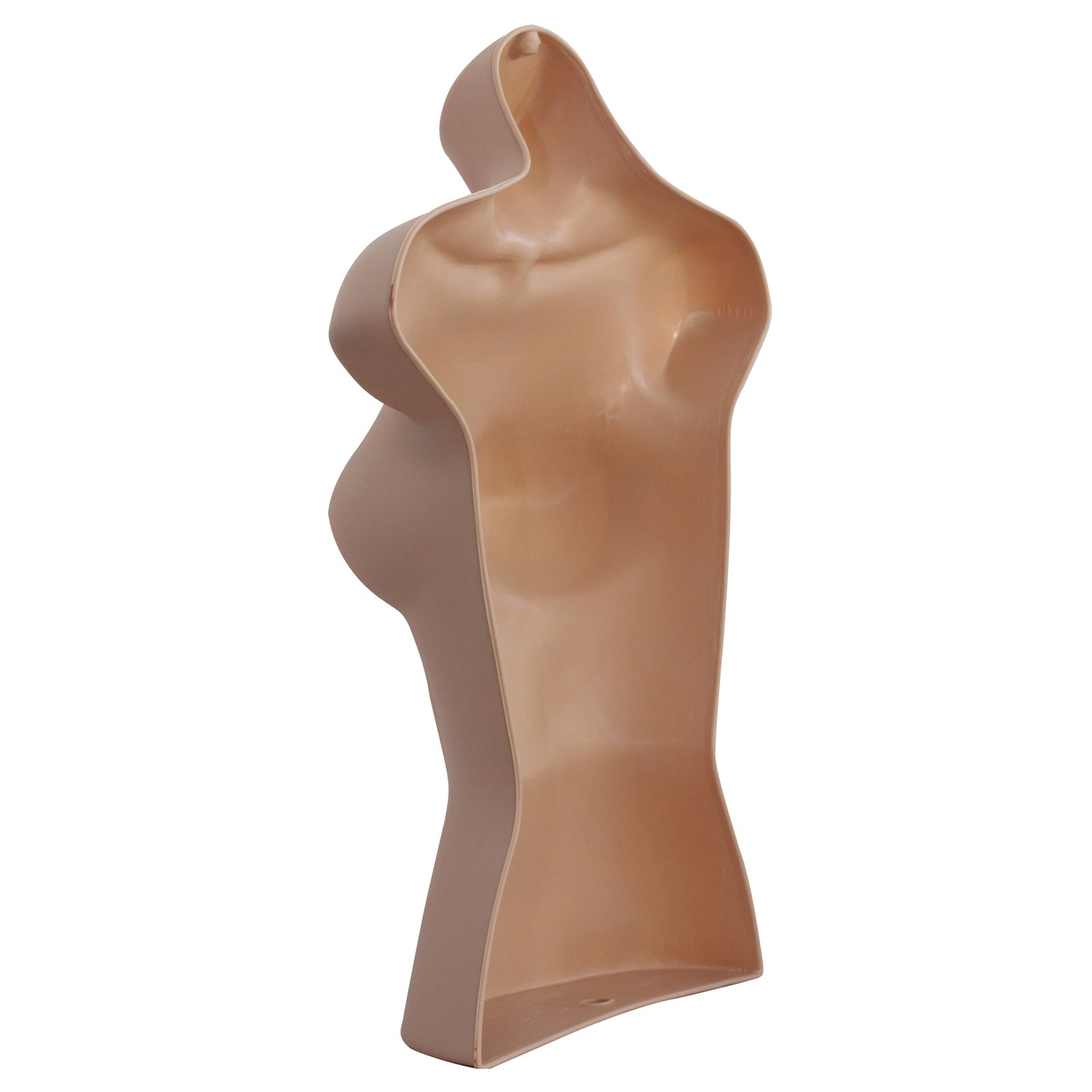Display Guru Half Body Form 3 Quarter Dark Skin Female Hanging Mannequin for Shop Bust Display