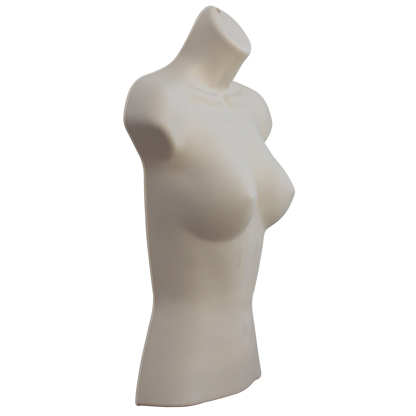 Display Guru Half Body Form 3 Quarter Light Skin Female Hanging Mannequin for Shop Bust Display