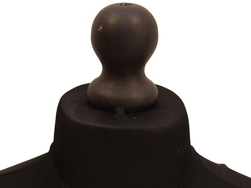 Display Guru Uk Size 6/8 Female Dressmakers Tailors Dummy Mannequin, Black Torso Bust With Black Wood Tripod Stand